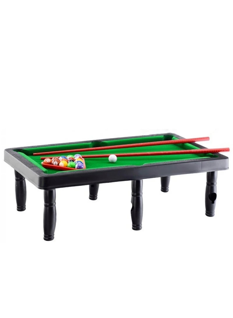لعبة طاولة بلياردو طاولة العاب كلاسيكية محمولة لعبة داخلية وخارجية للاطفال مجموعة العاب تفاعلية للمنزل وحملها اثناء السفر مع مثلث للكرات - Image 2