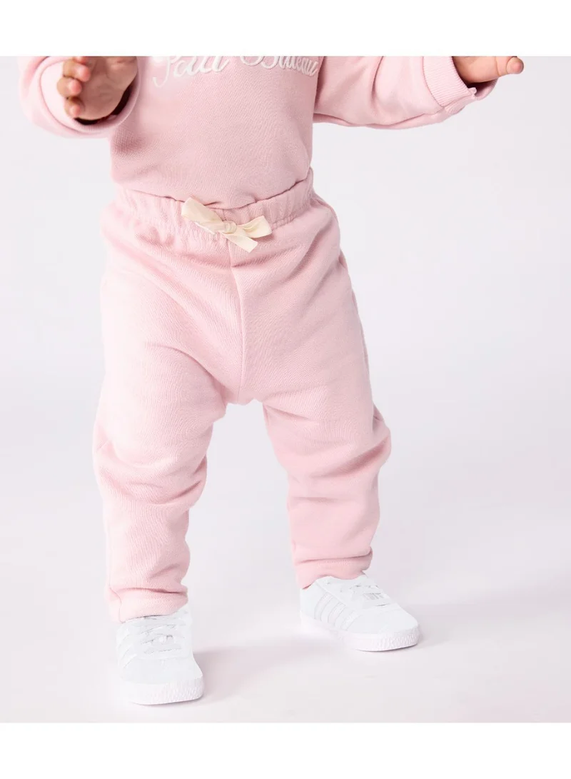 Petit Bateau Babies' plain cotton trousers