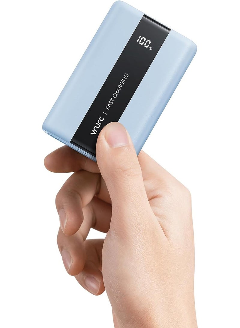 VRURC Power Bank 20000mAh smallest USB C 22.5W Portable charger PD & QC 3.0 Fast Charging power delivery Battery Bank LED Display Lightweight Compact Compatible with iPad, iPhone,Samsung - Image 1