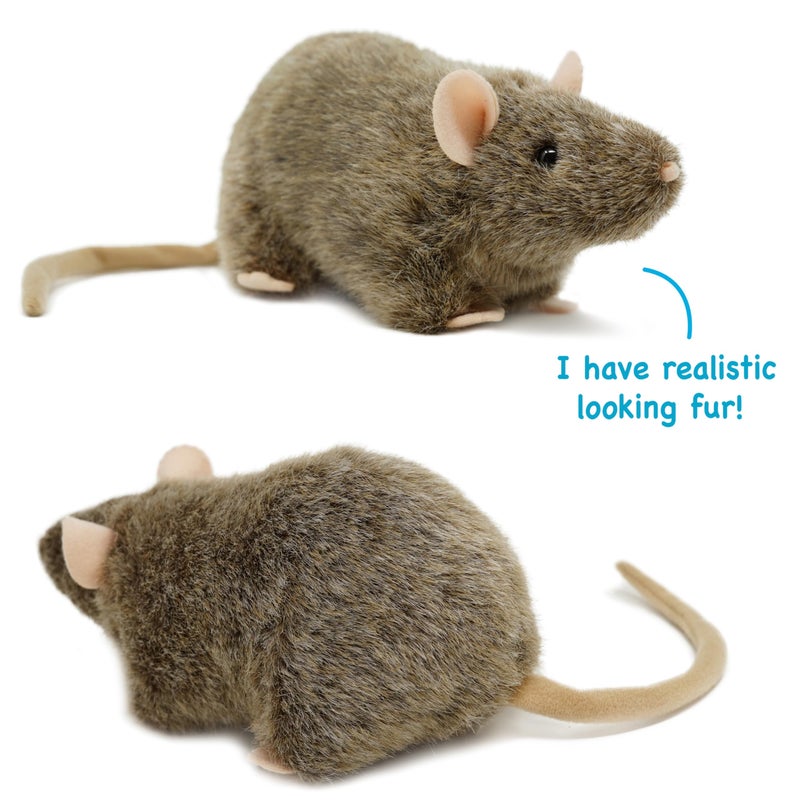 TigerHart Reuben The Rat - 7 Inch Stuffed Animal Plush Mouse - Image 4