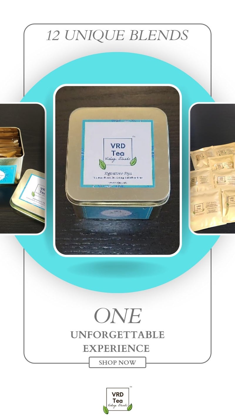 VRD Tea Vintage Blends VRD Tea Signature Sips Trial Pack - Explore 12 Exquisite Tea Varieties - Image 3