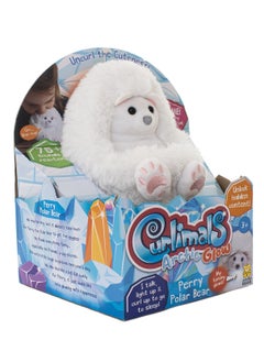 GOLDEN BEAR Curlimals Arctic Glow Perry Polar Bear Interactive Soft Toy With Over 75 Sounds and Reactions Responds to Touch with Lights Cuddly Fun Arctic Animal Gift For Girls and Boys Age 3+, White  - Image 2