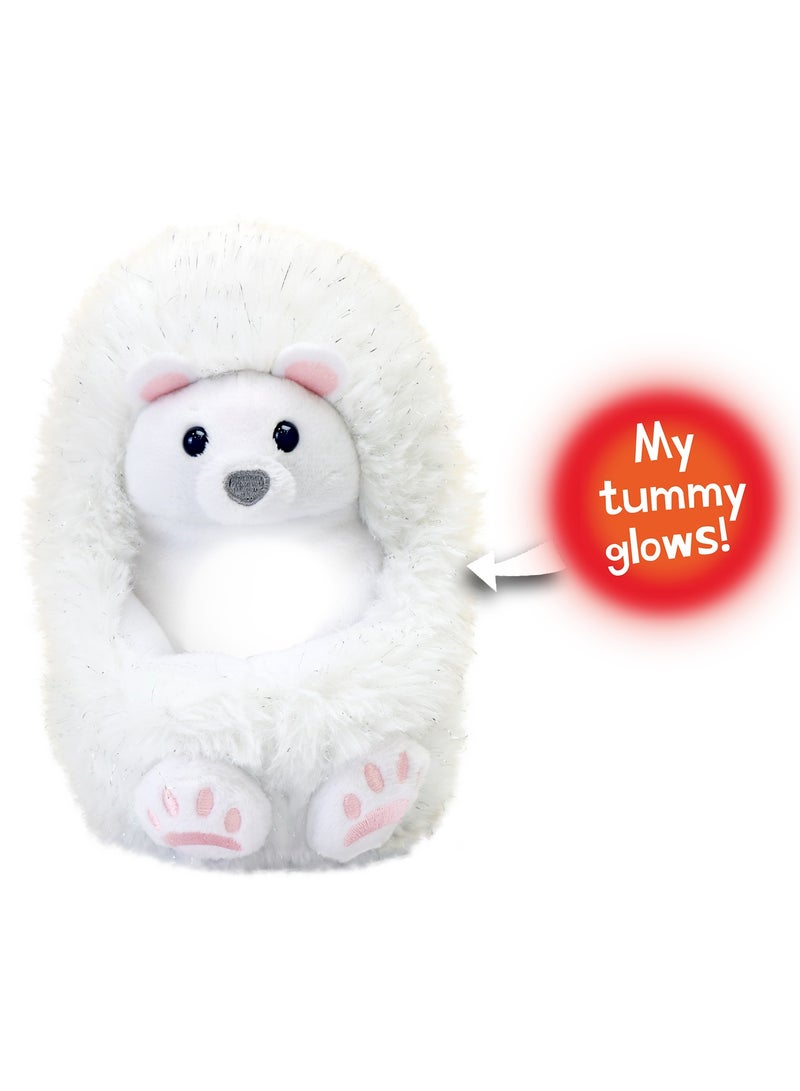 جولدن بير Curlimals Arctic Glow Perry Polar Bear لعبة تفاعلية ناعمة مع أكثر من 75 صوتًا وردود فعل تستجيب للمس بالأضواء هدية حيوانات القطب الشمالي الممتعة للفتيات والفتيان بعمر 3+، أبيض - Image 4