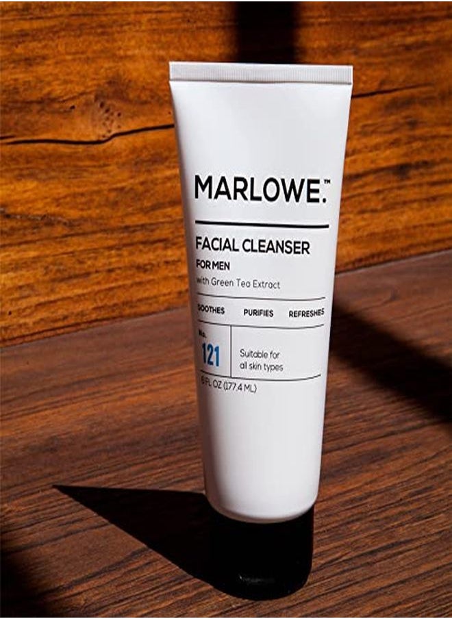 MARLOWE. M BLEND Facial Cleanser For Men 6Oz ; Daily Face Wash With Natural Extracts & Antioxidants ; Soothes Purifies Refreshes ; Thick Lather No More Dry  - Image 4