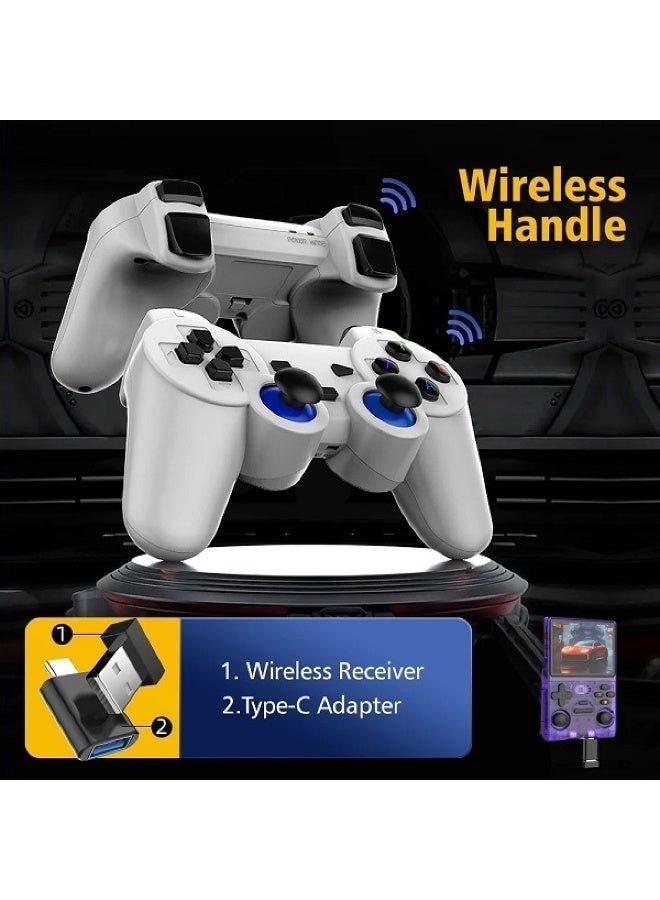 Gulf Trend M18 Pro Retro Games Console 3.5 Inch Screen Portable Handheld Gaming Console with Linux System, 64GB Storage, Classic Arcade Video Games, Rechargeable Battery, Pocket Game Player for Kids & Adults, Retro Entertainment Device for Travel, Home Gaming & Outdoor Fun White - Image 5