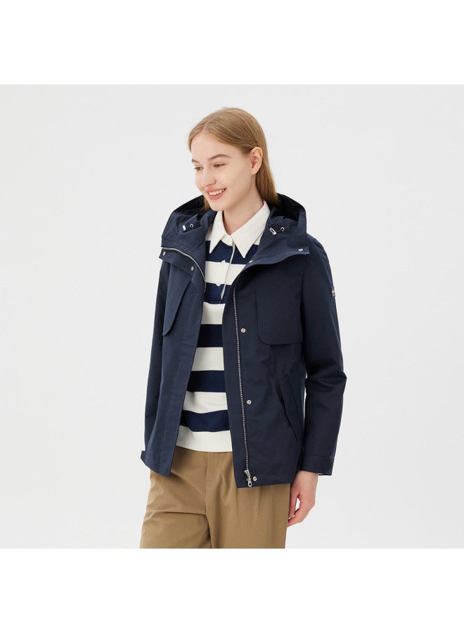 Hush Puppies Outdoor Casual Hooded Waist-cinching Women's Jacket For Spring And Autumn - Image 4