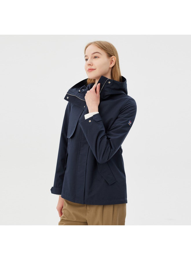 Hush Puppies Outdoor Casual Hooded Waist-cinching Women's Jacket For Spring And Autumn - Image 2