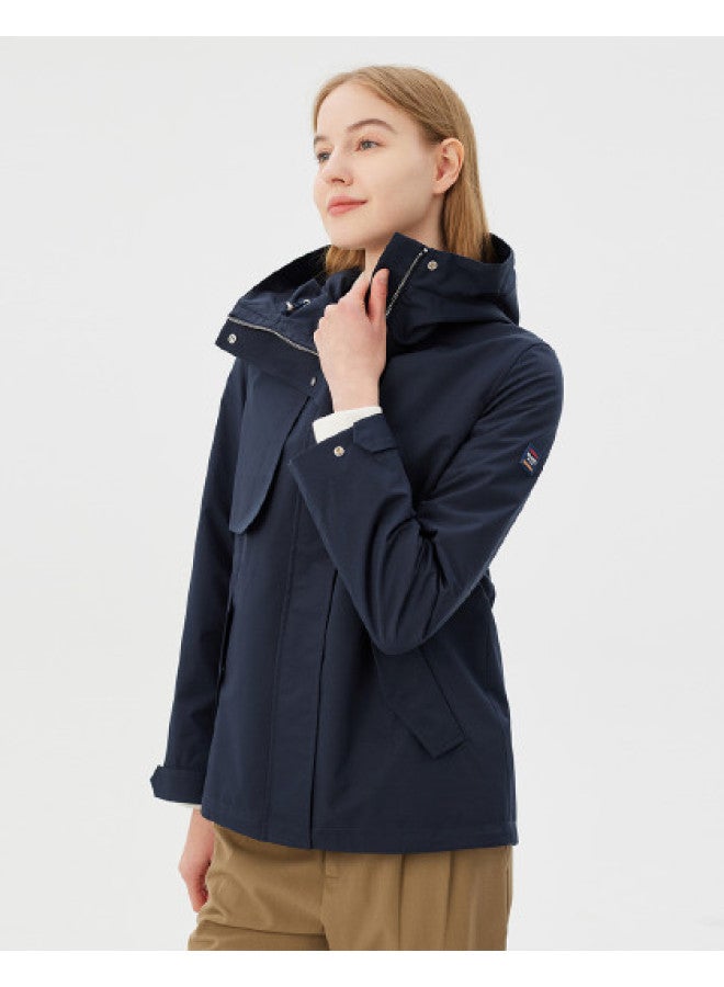 Hush Puppies Outdoor Casual Hooded Waist-cinching Women's Jacket For Spring And Autumn - Image 1