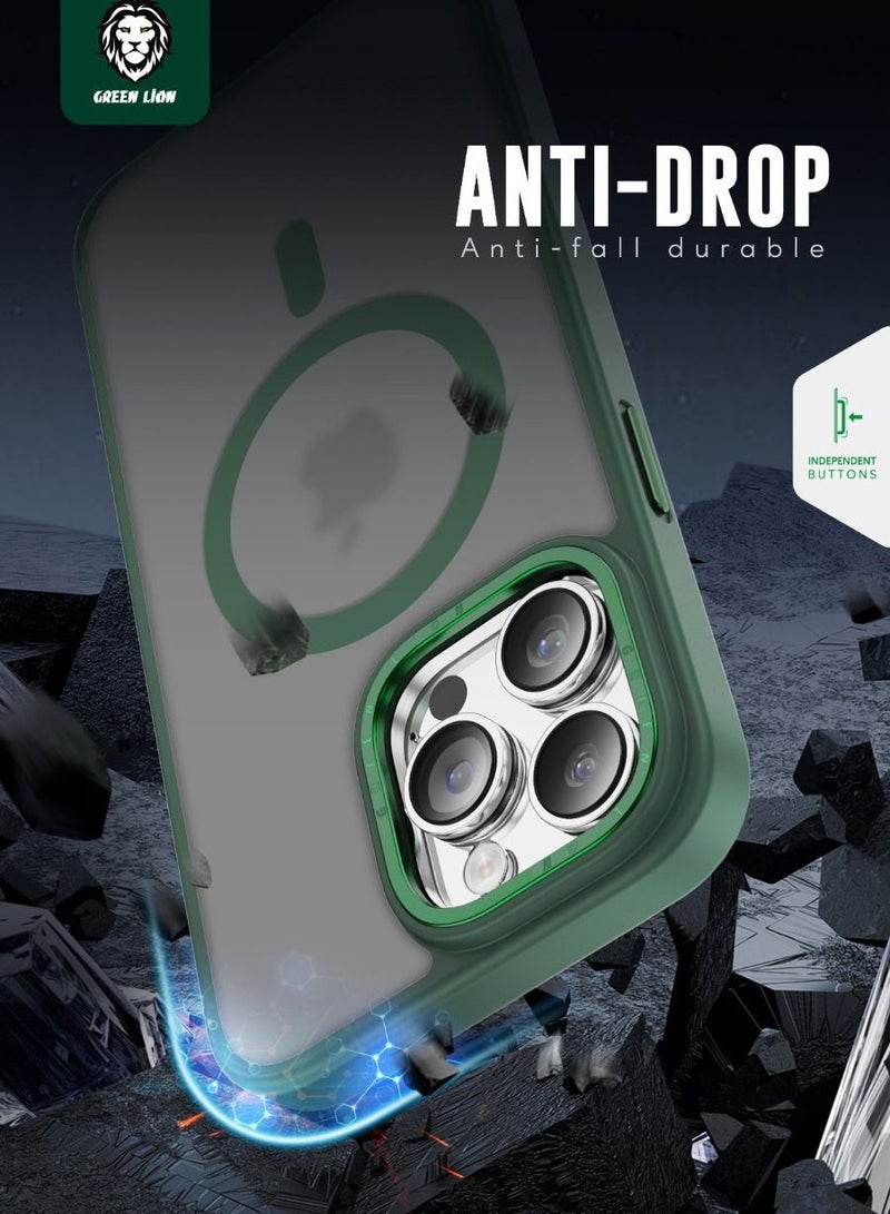 Green Lion Charles Magsafe Case for iPhone 14 Pro Max ( 6.7" ) - Blue - Image 3
