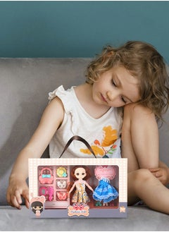 GROIC Fashion Doll Little  Girl Doll Set, Doll Clothes and Accessories Fashion Clothes Sets, Including Wardrobe, Dress, Shoes, bag, hat and Other Accessories  - Image 2