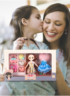 GROIC Fashion Doll Little  Girl Doll Set, Doll Clothes and Accessories Fashion Clothes Sets, Including Wardrobe, Dress, Shoes, bag, hat and Other Accessories  - Image 5
