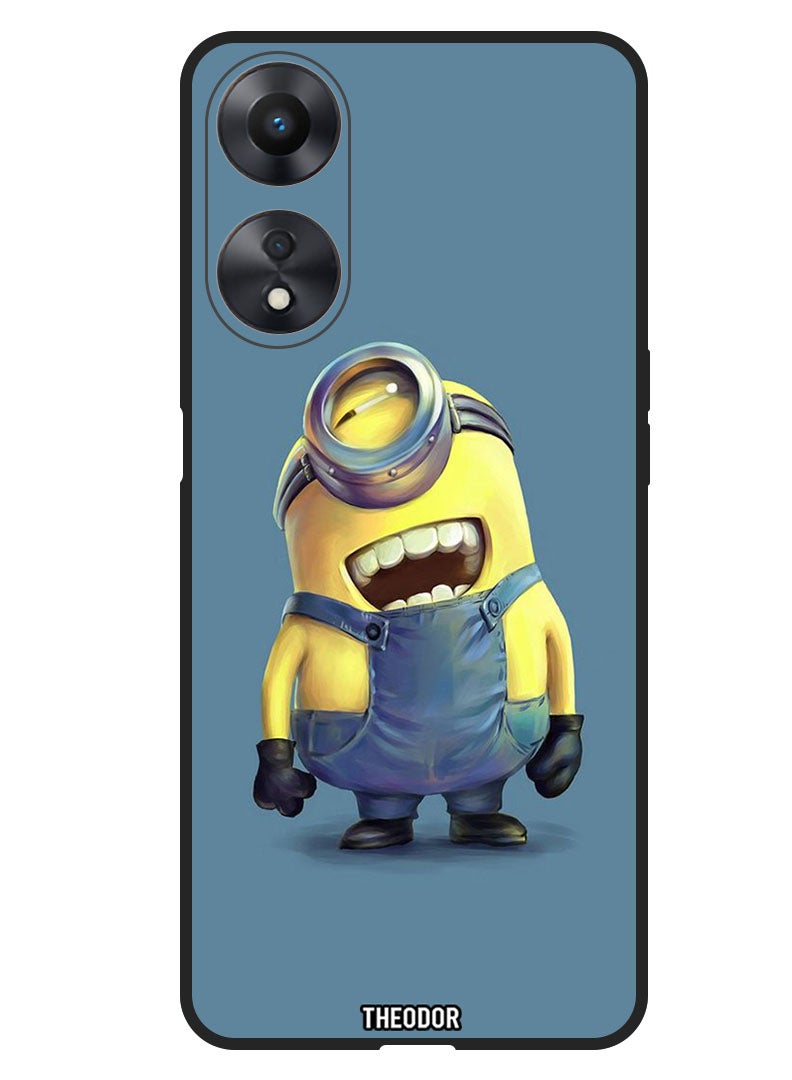 Theodor Protective Case Anti Scratch Shock Proof Bumper Cover For Oppo F23 5G Minion Smile - Image 1