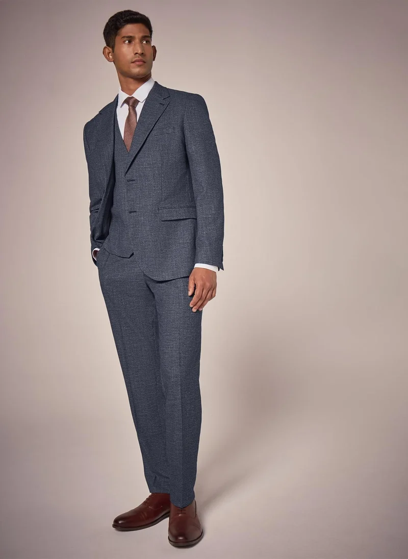 Matalan Taylor & Wright Burford Blue Slim Fit Trousers