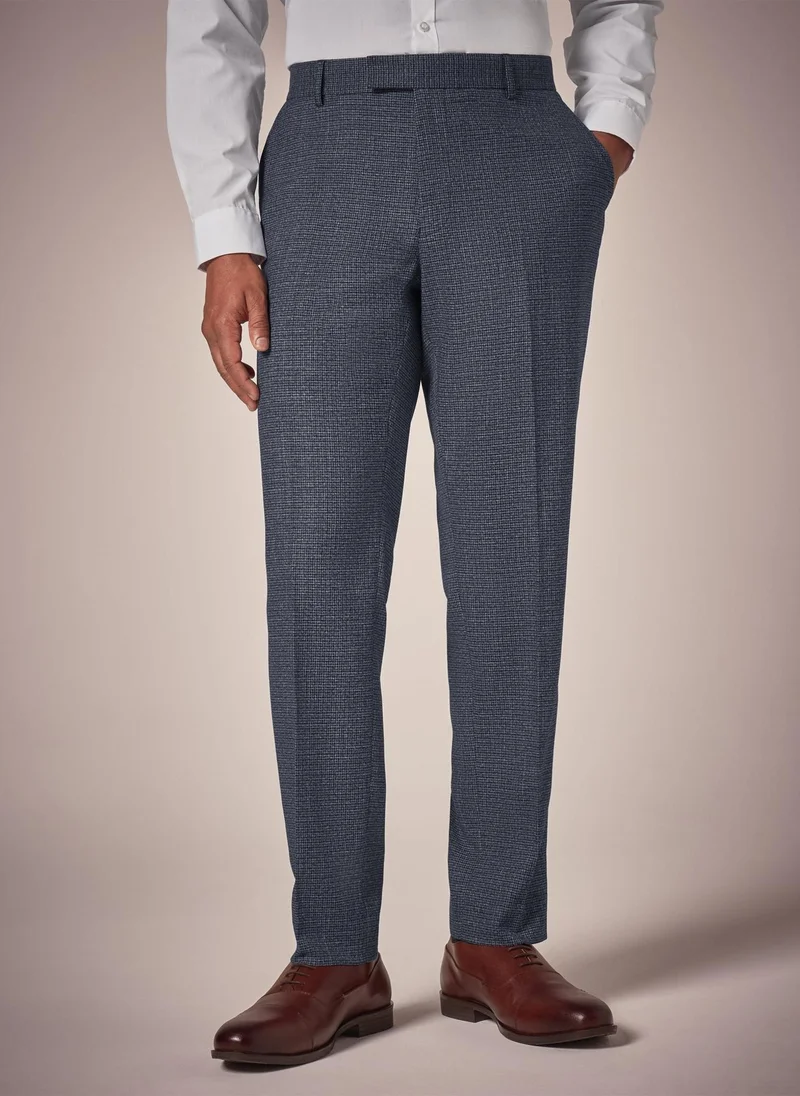 Matalan Taylor & Wright Burford Blue Slim Fit Trousers