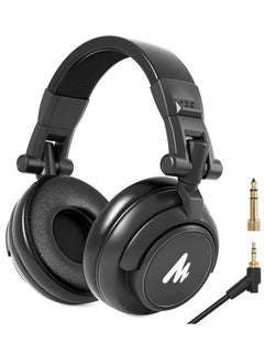 Maono MAONO 50MM Drivers Studio Headphones AU-MH601 Over Ear Stereo Monitor Closed Back Headphones for Music, DJ, Podcast (Black)  - Image 1