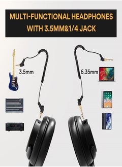 Maono MAONO 50MM Drivers Studio Headphones AU-MH601 Over Ear Stereo Monitor Closed Back Headphones for Music, DJ, Podcast (Black)  - Image 4
