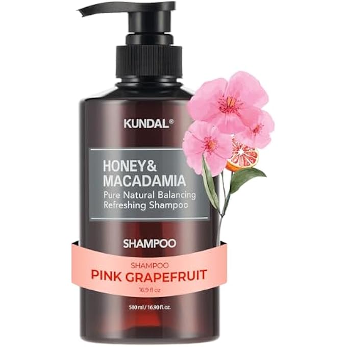 KUNDAL [] HONEY & MACADAMIA PURE NATURAL BALANCING REFRESHING SHAMPOO/HAIR CARE/PH BALANCED / 1 SOLD IN EVERY 3 SECONDS (PINK GRAPEFRUIT) - Image 2