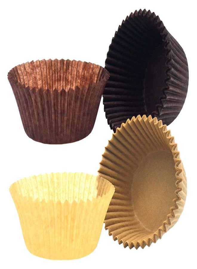 Mombake Standard Natural Coffee Greaseproof Paper Cupcake Liners for Muffins and Cupcakes, 200-Count - Image 2