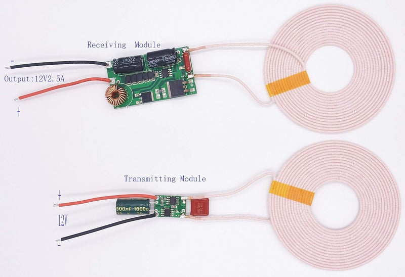 Taidacent 12V Input 12V2.5A Output High Current Low Heat Low Temperature Wireless Charging Module Wireless Power Supply Module (12V2.5A) - Image 2