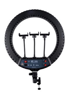 HQ HQ-18N LED Ring Light For Vlogging Photography And Video Shooting With Remote Control Phone Clamp And  Tripod Mount  - Image 1