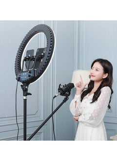 HQ HQ-18N LED Ring Light For Vlogging Photography And Video Shooting With Remote Control Phone Clamp And  Tripod Mount  - Image 3