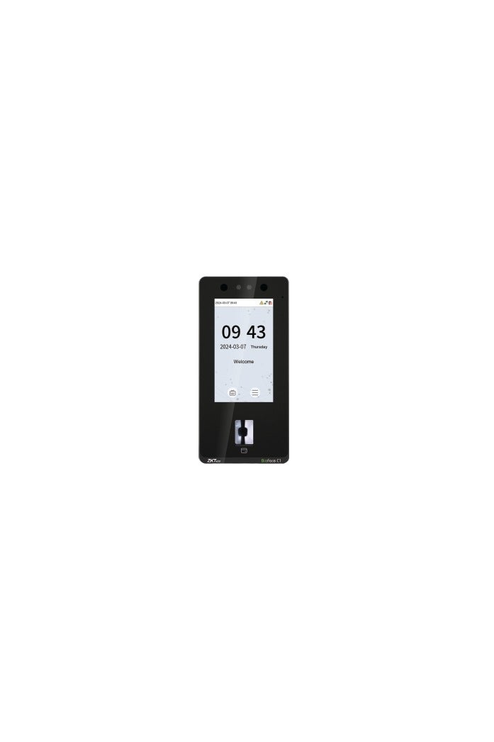 ZKTeco BioFace C1 Multi-Biometric Access Control Terminal | Dual Facial Recognition & In-Glass Fingerprint | SIP Video Intercom | IP65 Waterproof | ONVIF/SIP Protocol