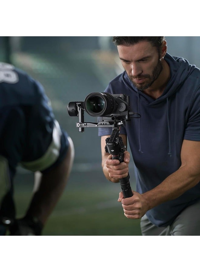 dji RS 4 Combo, 3-Axis Gimbal Stabilizer for DSLR and Mirrorless Cameras Canon/Sony/Panasonic/Nikon/Fujifilm, Native Vertical Shooting, 2-Mode Switch Joystick, Teflon Axis Arms, With Focus Pro Motor Grey - Image 2