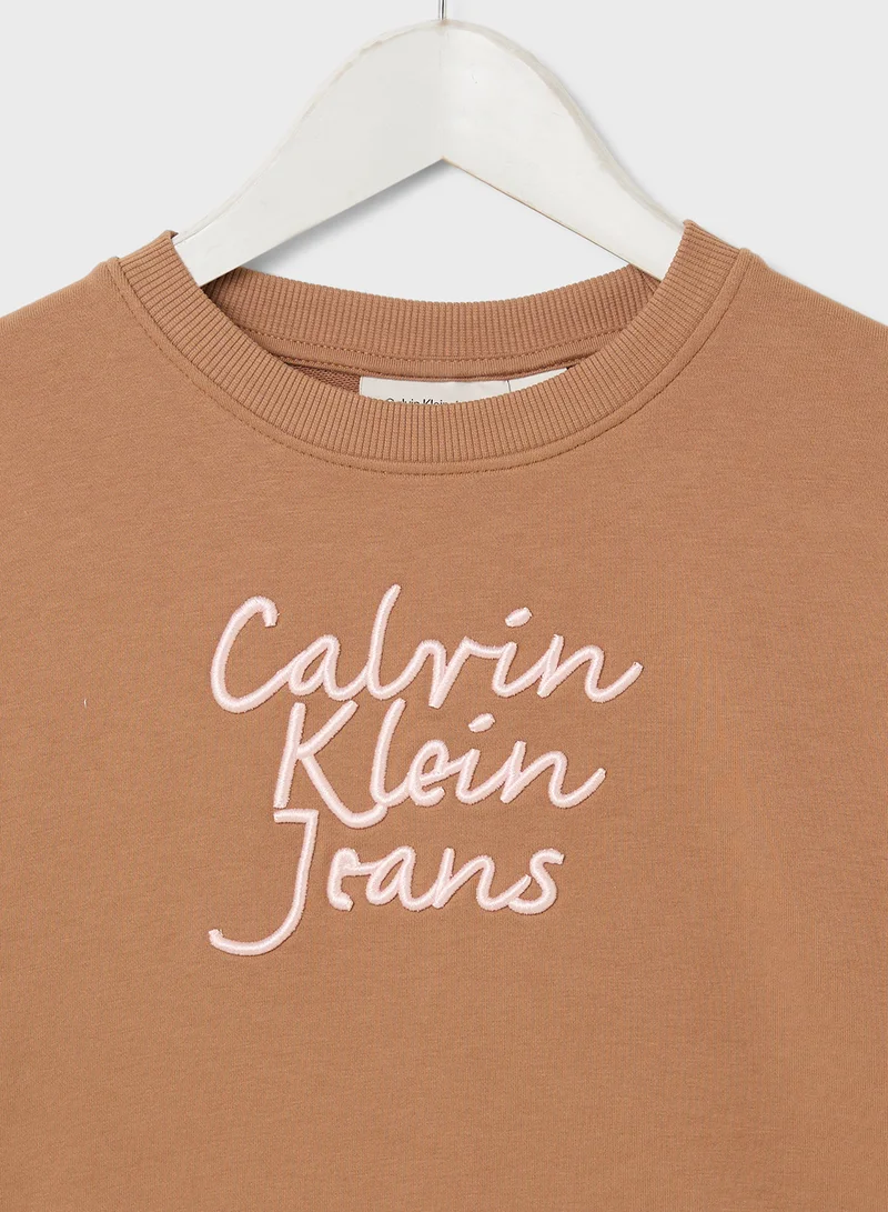كالفن كلاين جينز Kids Graphic Logo Sweatshirt