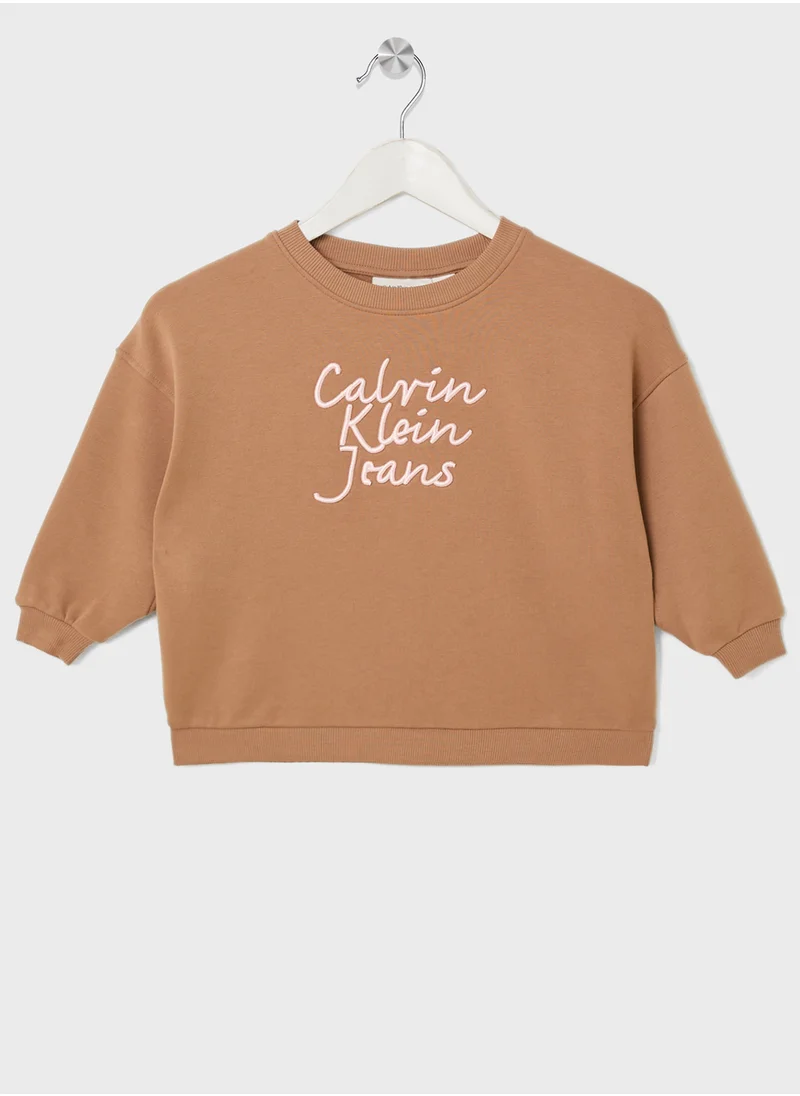 Calvin Klein Jeans Kids Graphic Logo Sweatshirt