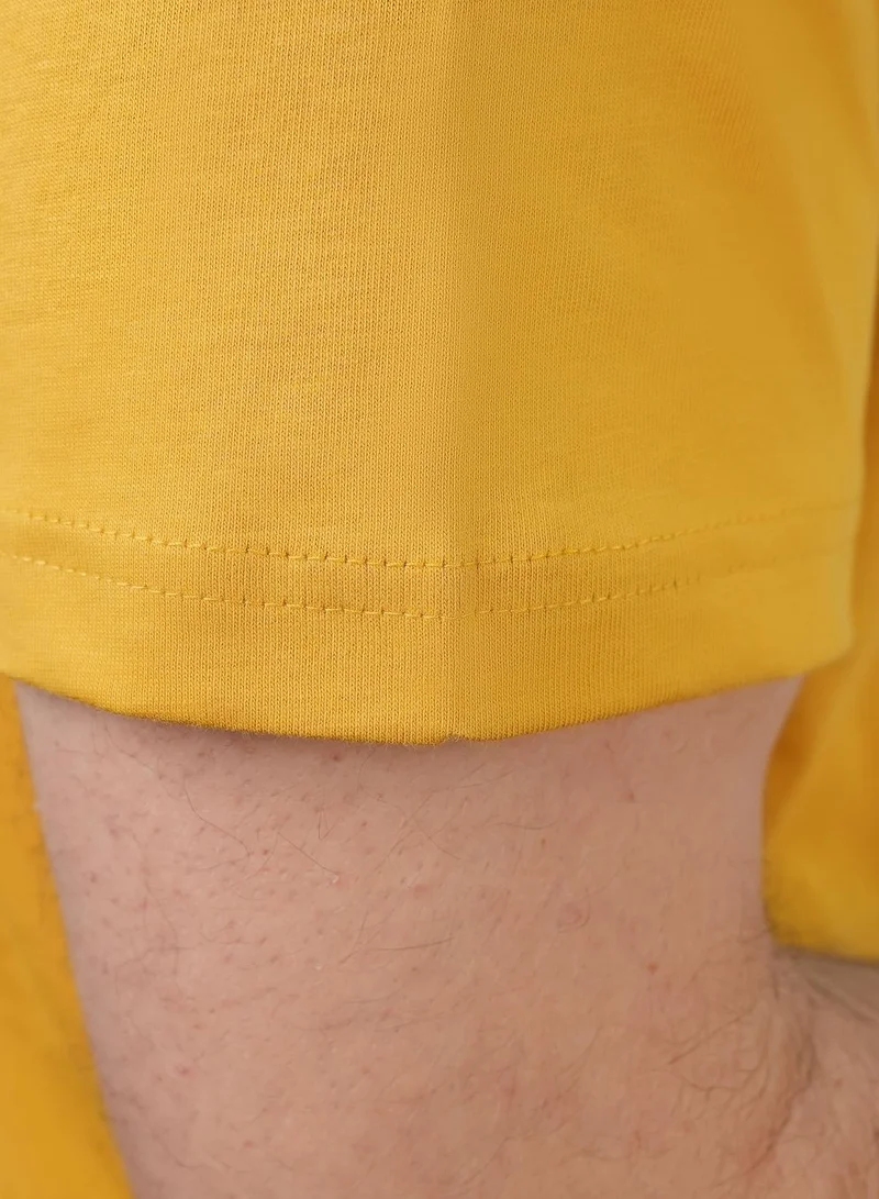 GIORDANO  Men's Slim Fit Cotton Jersey Message Print Tee for Men | Best Price UAE