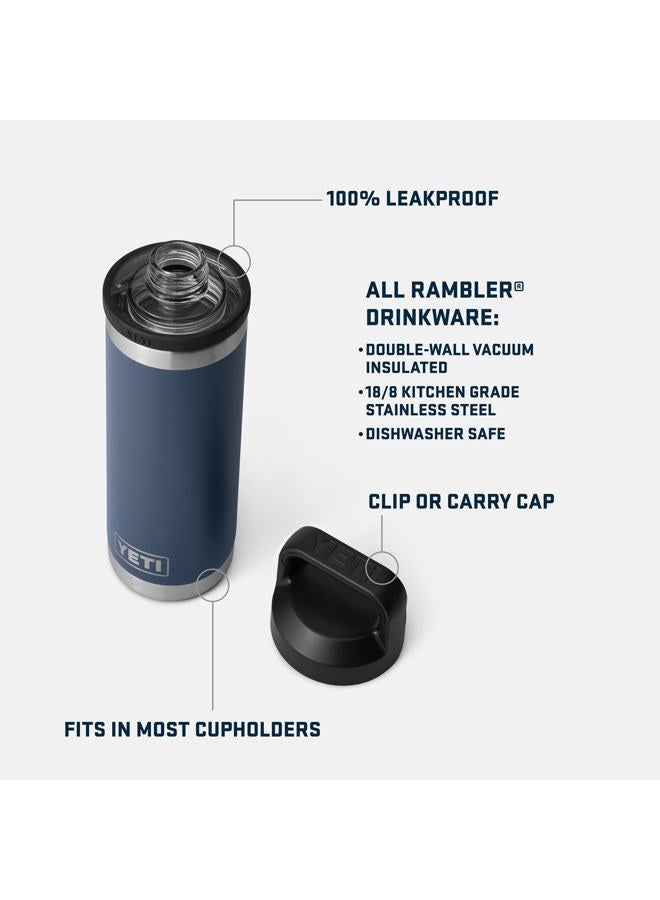 YETI Rambler 18 oz Bottle, Vacuum Insulated, Stainless Steel with Chug Cap, Key Lime - Image 2