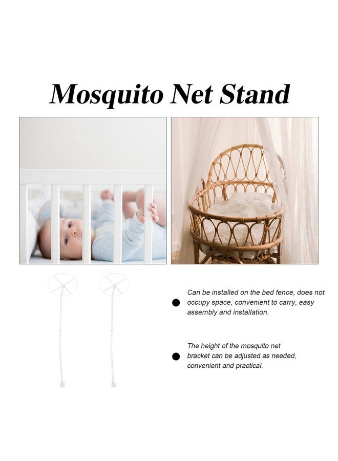 نوبيستي مجموعة واحدة من حامل الشبكة وحامل رف الشبكة لسرير الأطفال وحامل لسرير الأطفال وحامل مظلة سرير الأطفال وحامل الشبكة وإطار حامل معدني للشبكة - Image 4