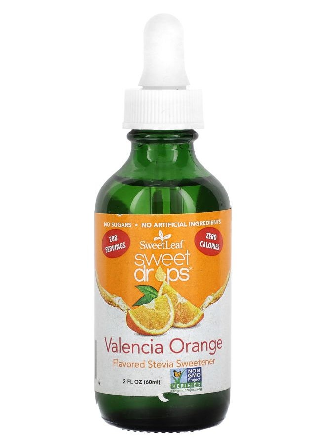 Wisdom natural SweetLeaf Sweet Drops Valencia Orange 2 fl oz (60 ml) 