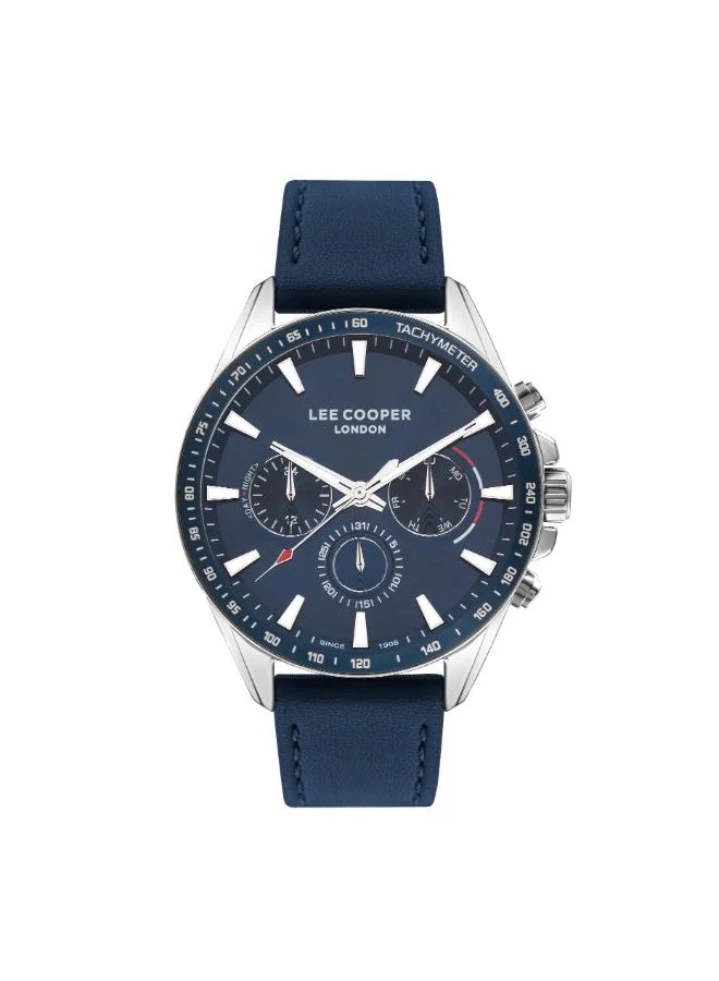 Lee Cooper Men's Leather Multi Function Watch LC07598.399 - 46 mm