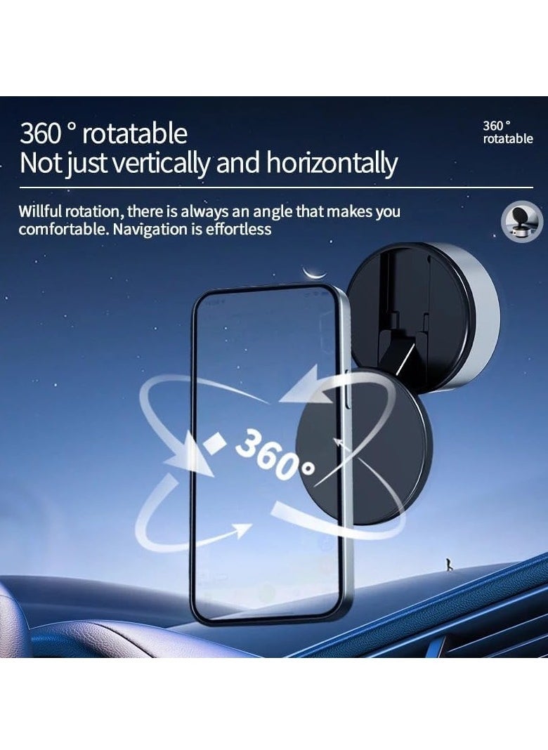 Vacuum Suction Magnetic Car Phone Holder with 360° Rotation - Image 3