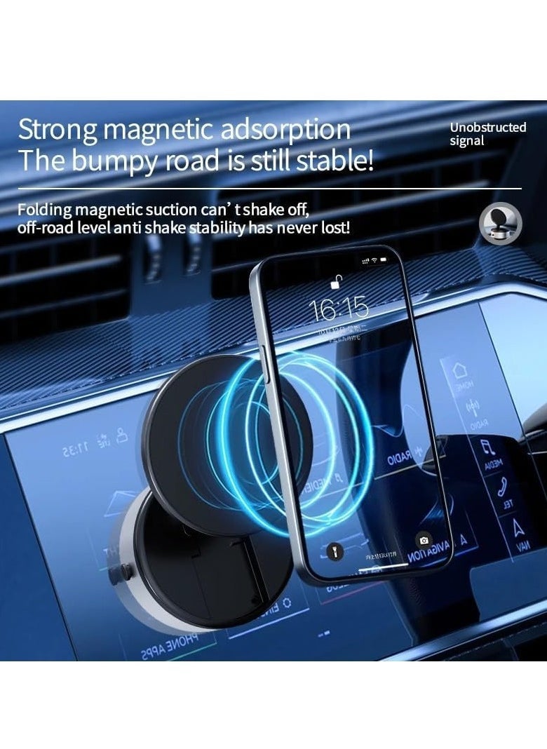 Vacuum Suction Magnetic Car Phone Holder with 360° Rotation - Image 4
