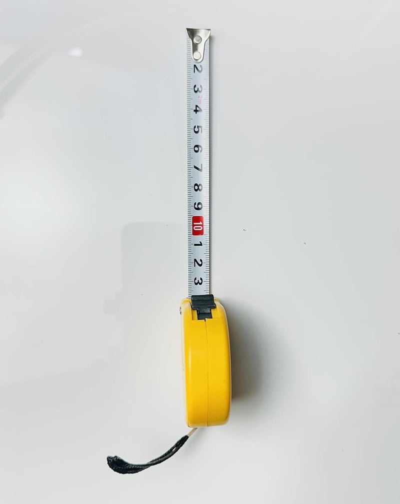 Basic Tool Set with 2m Measuring Tape Utility Knife Screwdriver Yellow 5 Pieces  - Image 4