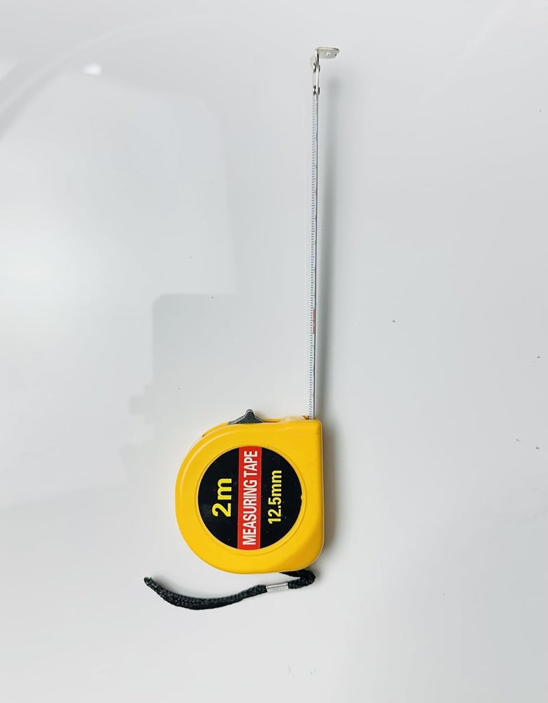 Basic Tool Set with 2m Measuring Tape Utility Knife Screwdriver Yellow 5 Pieces  - Image 3