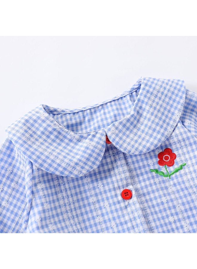 Girls' Clothing 2025 Autumn Sweet School Style Shirt Children's Top - Image 5