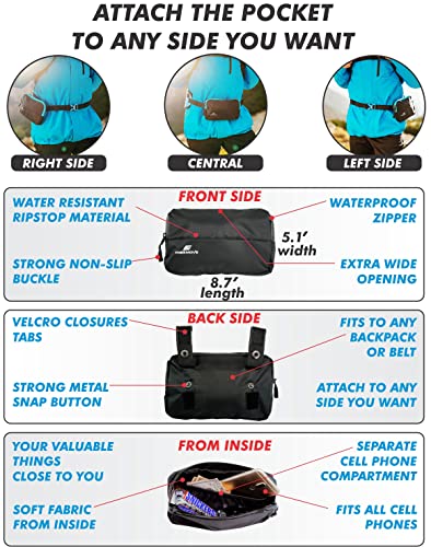 FREEMOVE Sports Backpack Daypack - for Men, Women - Suitable as Hydration Camel Backpack for Hiking, Running or Biking Backpack for MTB Cycling - Water Bladder NOT Included - Image 5