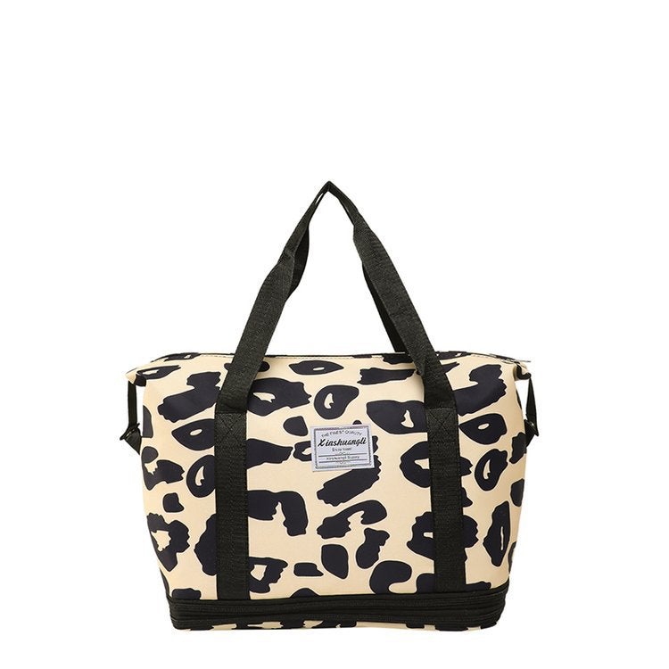 Versatile Fashionable Style Leopard Print Color Travel Storage Bag Large Bag Business Trip Super Practical Travel Bag - Image 4