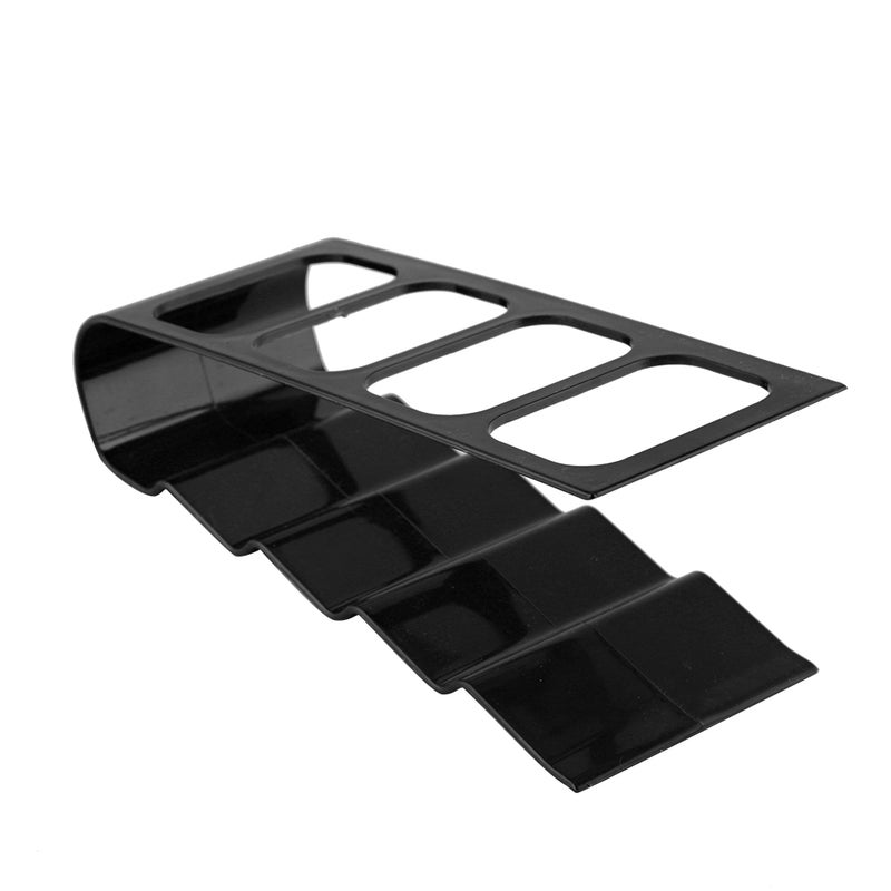 Desktop Plastic Phone VCR DVD TV Step Remote Control Holder Storage Rack Organizer (Black) - Image 3