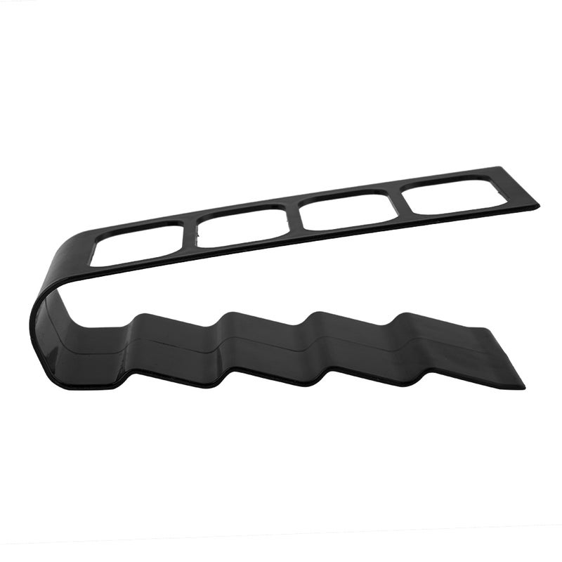 Desktop Plastic Phone VCR DVD TV Step Remote Control Holder Storage Rack Organizer (Black) - Image 2
