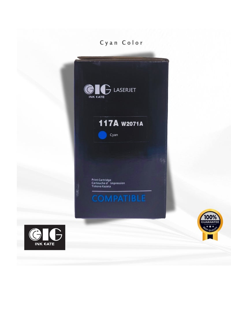 أي جي كارتريدج حبر سماوي متوافق IG – 117A – متوافق مع HP Color Laser 150a، 150nw، MFP 178nw، MFP 179fnw (حتى 700 صفحة) - Image 2