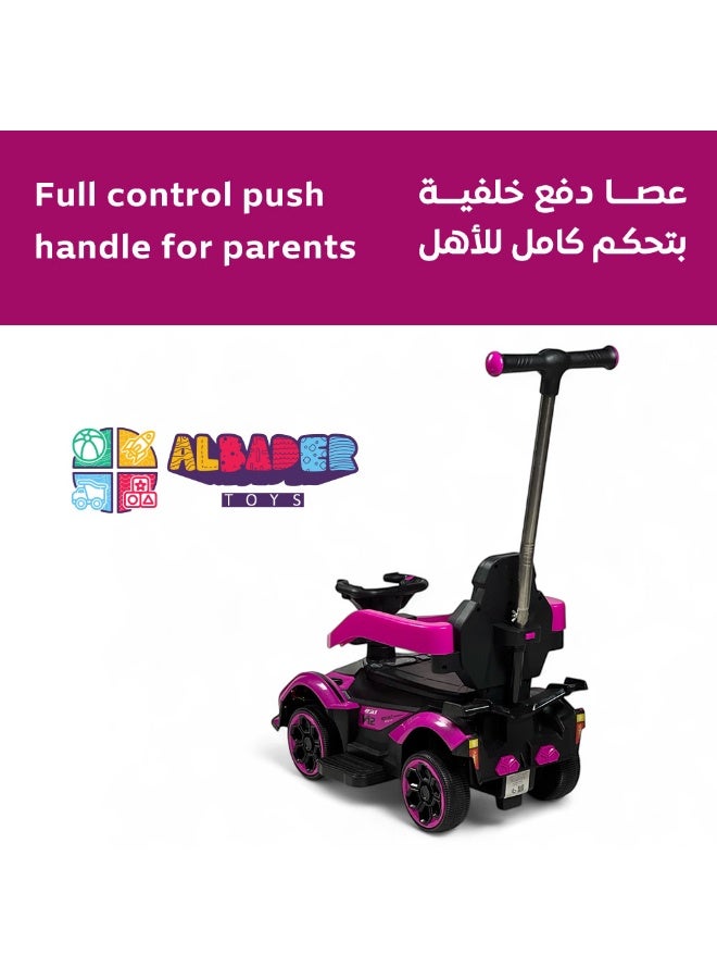 ALBADER Ride On Push Car For Kids With Parent Handle, Toddler Ride On Car With Lights And Music, Push Car With Removable Safety Guards And Footrest, Kids Ride On Toy Car Indoor Outdoor, Ride On Car For Toddlers Ages 1 To 5 - Image 5