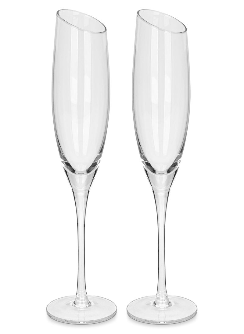 Fissman 2-Piece Champagne Glass Set 190ml  - Image 1