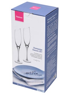 Fissman 2-Piece Champagne Glass Set 190ml  - Image 3