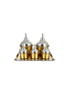 La Mesa Tray With Pots Nckel Plated 