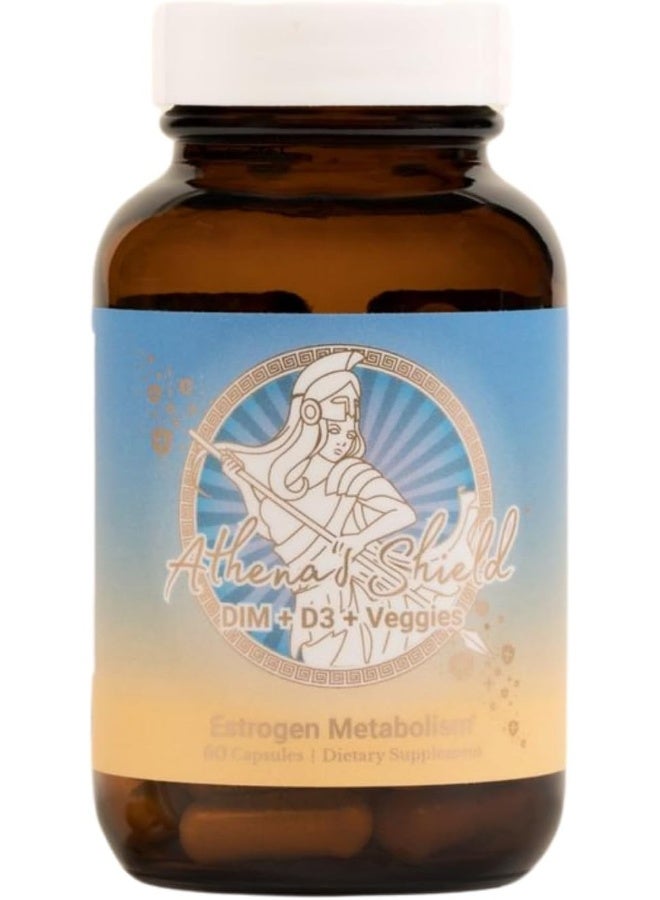 MENOLABS MENOLABS Athena’s Shield | DIM Supplement + D3 with BioPerine for Women | Estrogen Balance | Hormonal Acne & Immune Support | Perimenopause & Menopause Hot Flash Relief - Image 1
