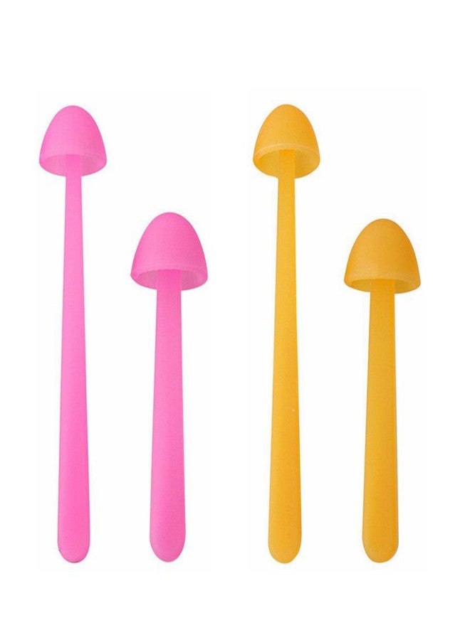 YAMHOHO Mini Mushroom Bookmark Set (4-Piece) Dual Sizes, Dual Colors Available Soft, Flexible Silicone Material Fun Christmas Stocking Stuffer Ideal Gift for Bookworms and Teachers - Image 1
